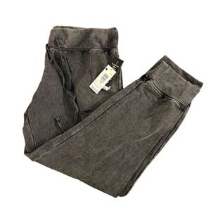 Attention Womens Gray Mineral Wash Jogger Sweatpants Size Medium KMart NWT